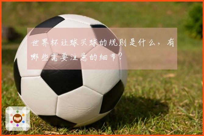 世界杯让球买球的规则是什么，有哪些需要注意的细节？